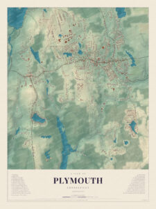 Map of Plymouth, Connecticut