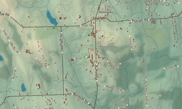 Beautifully Detailed Map of Pomfret, Connecticut