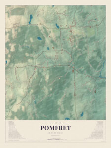 Map of Pomfret, Connecticut