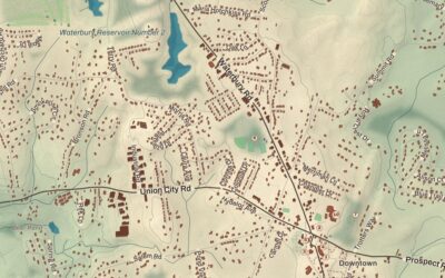 Beautifully Detailed Map of Prospect, Connecticut