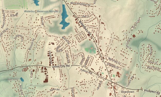 Beautifully Detailed Map of Prospect, Connecticut