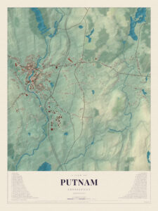 Map of Putnam, Connecticut