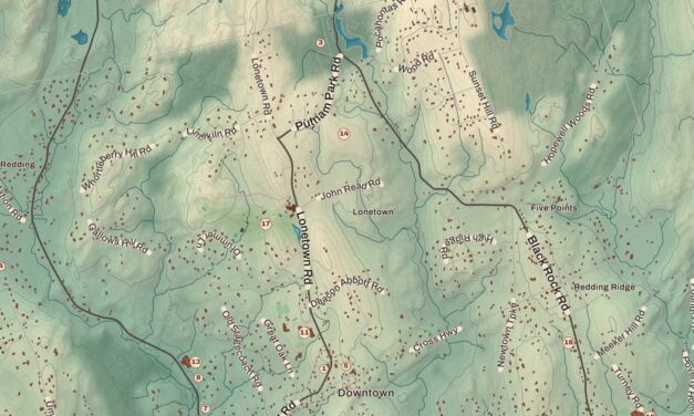 Beautifully Detailed Map of Redding, Connecticut
