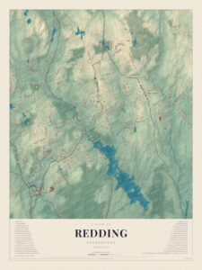 Map of Redding, Connecticut