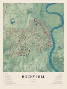 Map of Rocky Hill, Connecticut