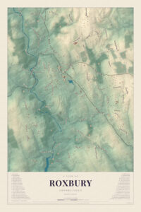 Map of Roxbury, Connecticut