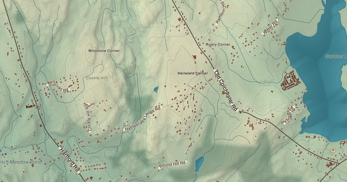 Beautifully Detailed Map of Salem, Connecticut