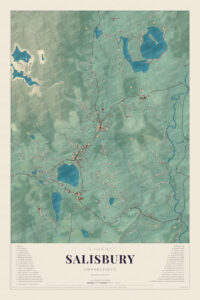 Map of Salisbury, Connecticut