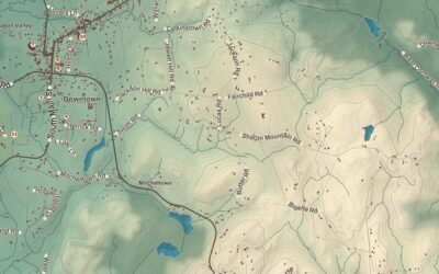 Beautifully Detailed Map of Sharon, Connecticut