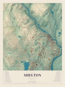 Map of Shelton, Connecticut