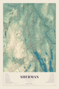 Map of Sherman, Connecticut
