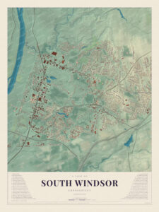 Map of South Windsor, Connecticut