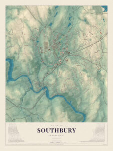 Map of Southbury, Connecticut