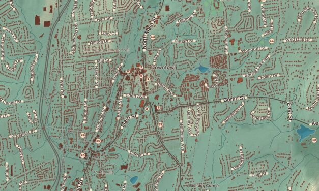 Beautifully Detailed Map of Southington, Connecticut