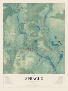 Map of Sprague, Connecticut