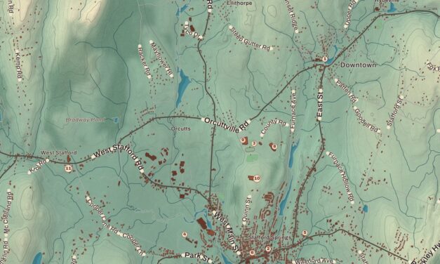 Beautifully Detailed Map of Stafford, Connecticut