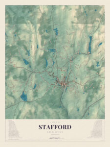 Map of Stafford, Connecticut