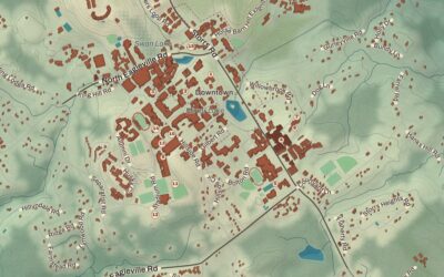 Beautifully Detailed Map of Storrs, Connecticut
