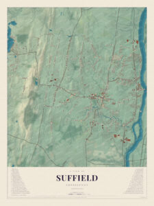 Map of Suffield, Connecticut