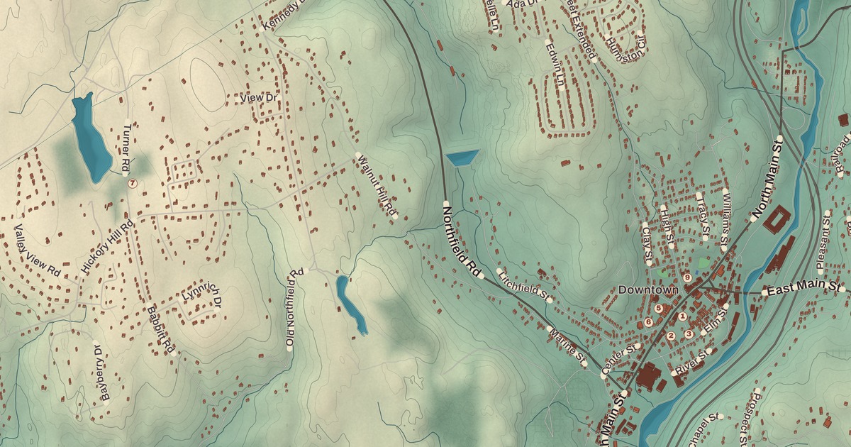 Beautifully Detailed Map of Thomaston, Connecticut