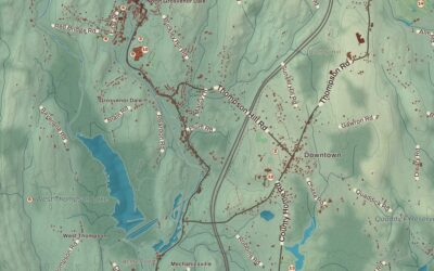 Beautifully Detailed Map of Thompson, Connecticut