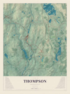 Map of Thompson, Connecticut