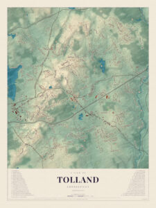 Map of Tolland, Connecticut