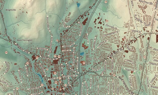 Beautifully Detailed Map of Torrington, Connecticut