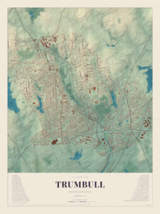 Map of Trumbull, Connecticut