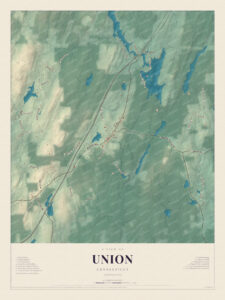 Map of Union, Connecticut