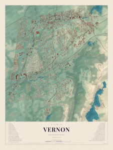 Map of Vernon, Connecticut