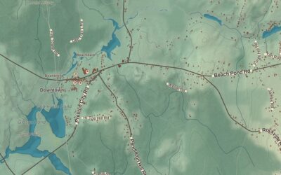 Beautifully Detailed Map of Voluntown, Connecticut
