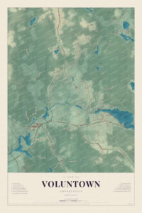 Map of Voluntown, Connecticut