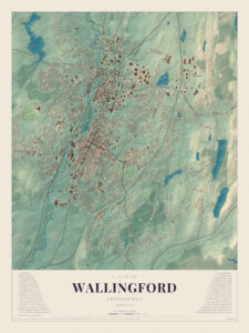 Map of Wallingford, Connecticut