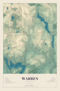 Map of Warren, Connecticut