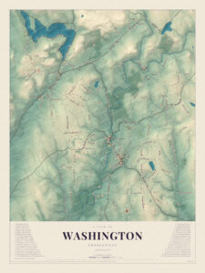 Map of Washington, Connecticut