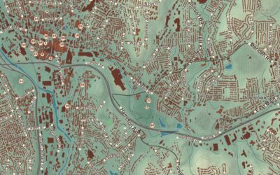 Beautifully Detailed Map of Waterbury, Connecticut