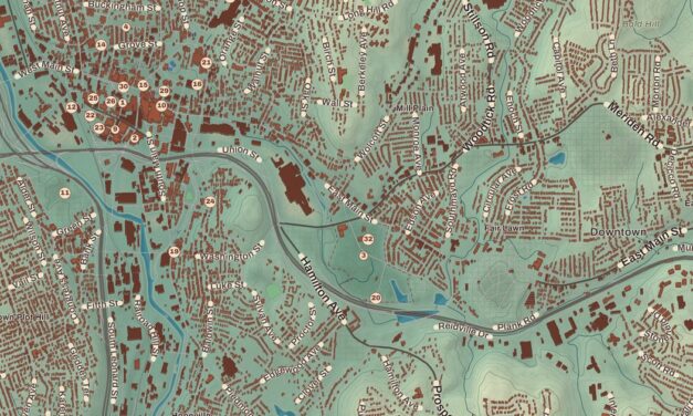 Beautifully Detailed Map of Waterbury, Connecticut