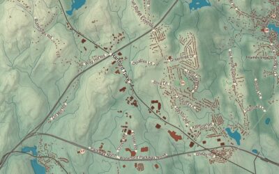 Beautifully Detailed Map of Waterford, Connecticut