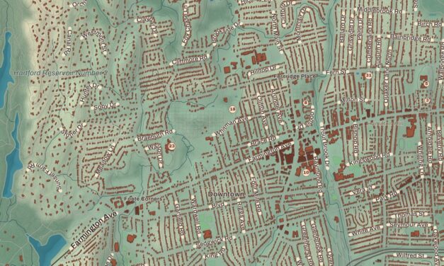 Beautifully Detailed Map of West Hartford, Connecticut