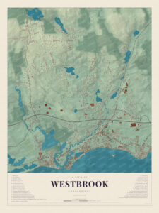 Map of Westbrook, Connecticut