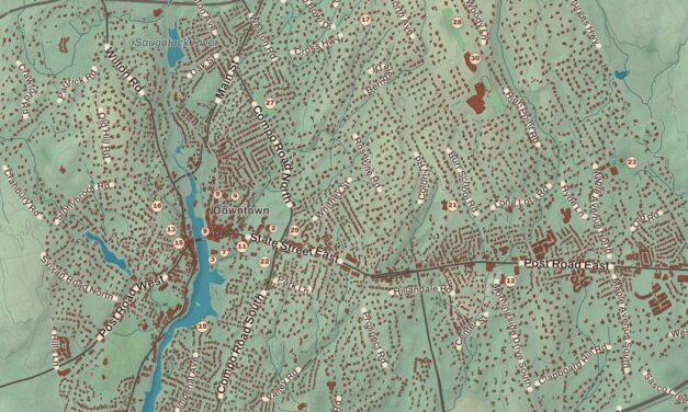 Beautifully Detailed Map of Westport, Connecticut