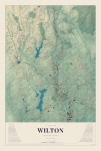Map of Wilton, Connecticut