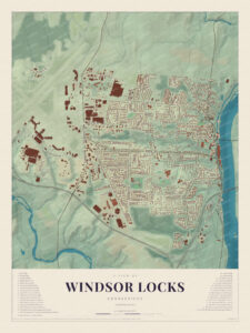 Map of Windsor Locks, Connecticut