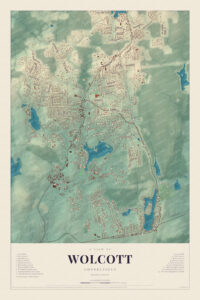 Map of Wolcott, Connecticut