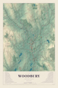Map of Woodbury, Connecticut