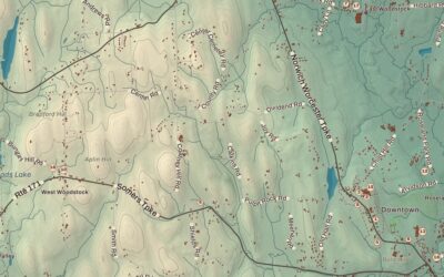 Beautifully Detailed Map of Woodstock, Connecticut