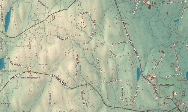 Beautifully Detailed Map of Woodstock, Connecticut