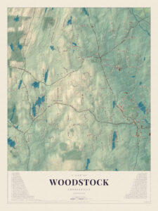Map of Woodstock, Connecticut