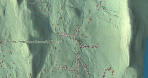 Close-up of the Alford, Massachusetts aerial map